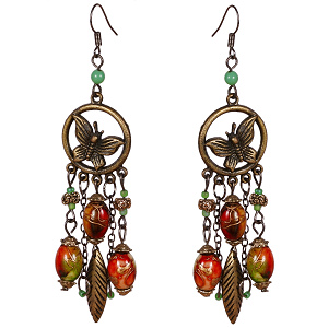 Ohrringe, Ohrhänger, Vintage Look, Ohrschmuck, Modeschmuck, 6211
